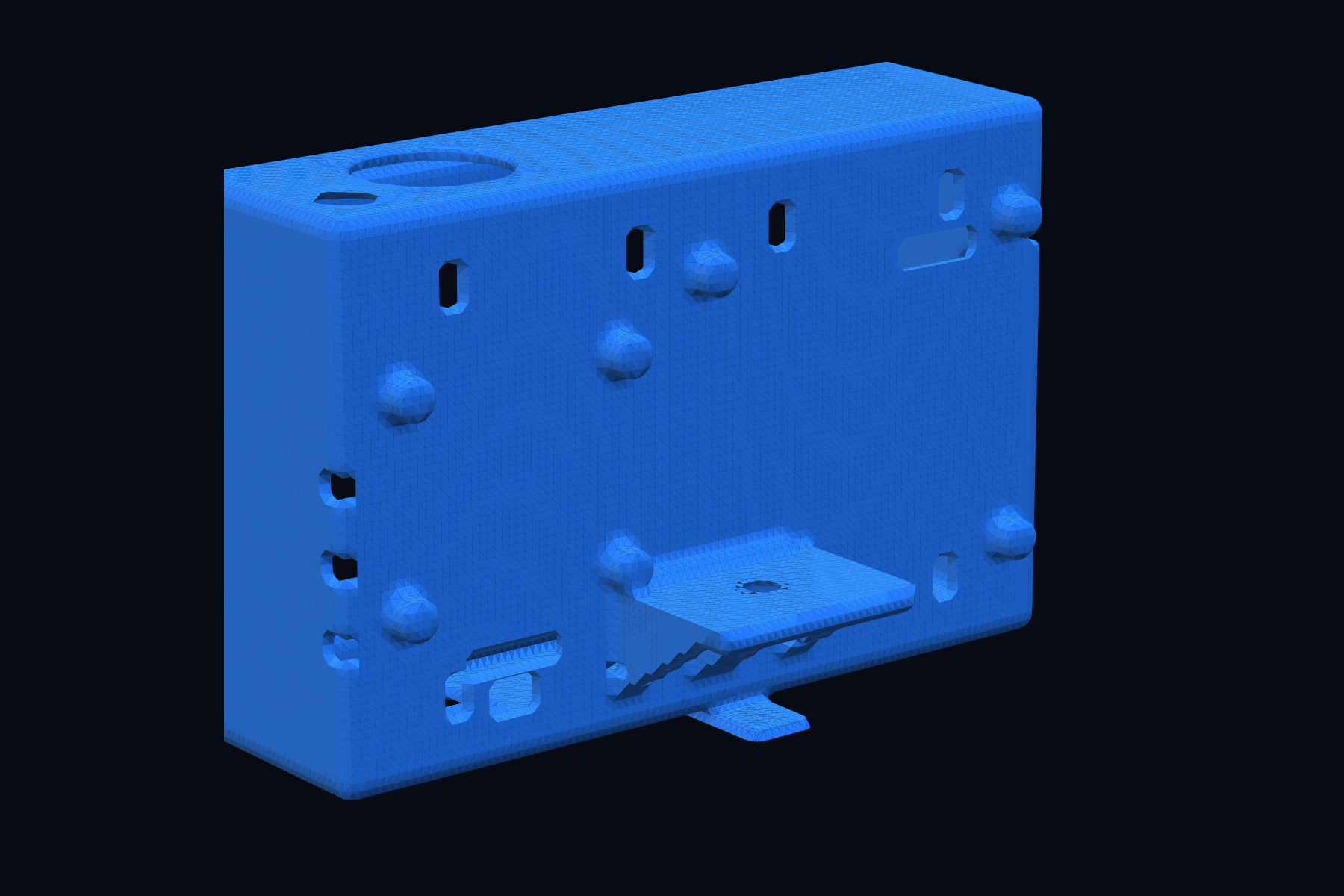 X9 camera, three-quarter render in blue